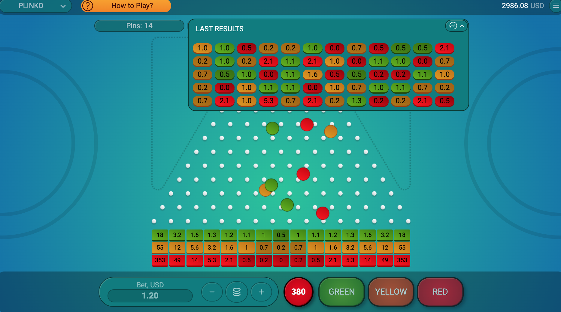 Plinko gaming